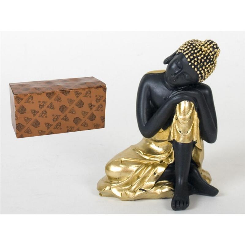Buda Yaka 15 5cm resina dourado