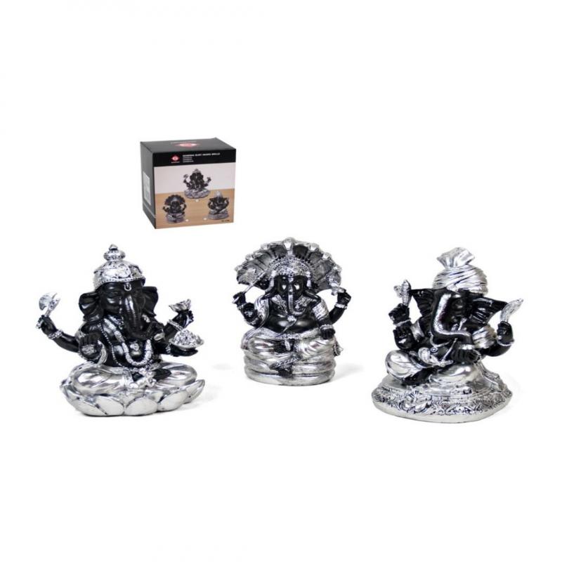 Ganesha 19cm Sort. Negro (3 unid)