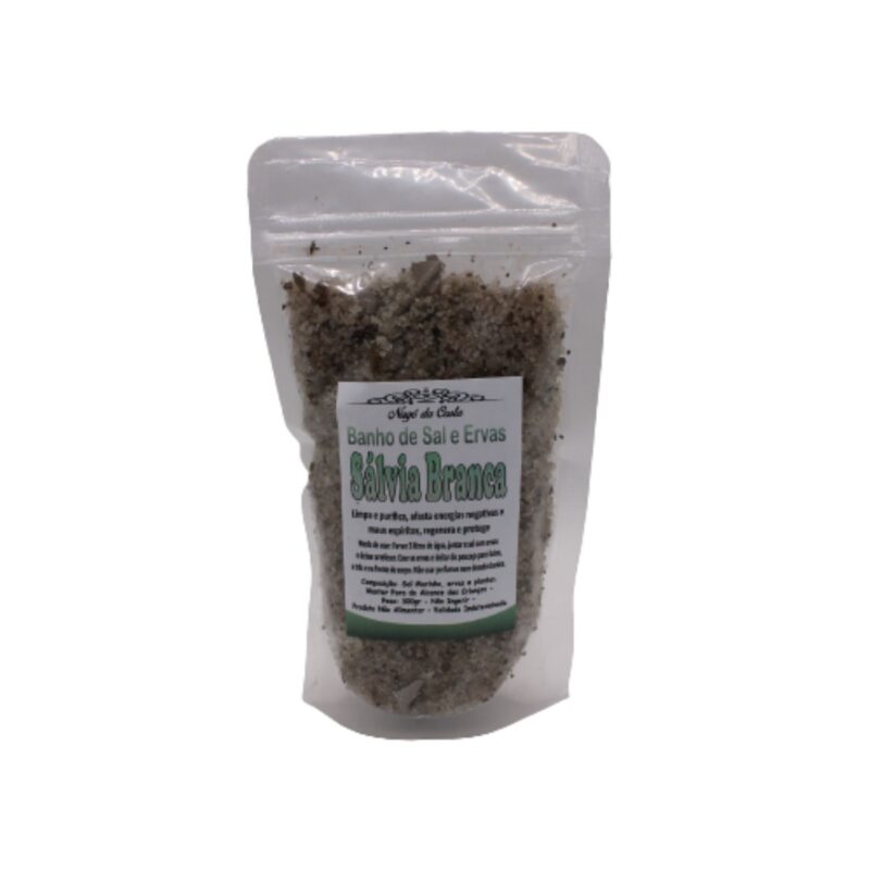 Banho Sal e Ervas Salvia Branca 300gr