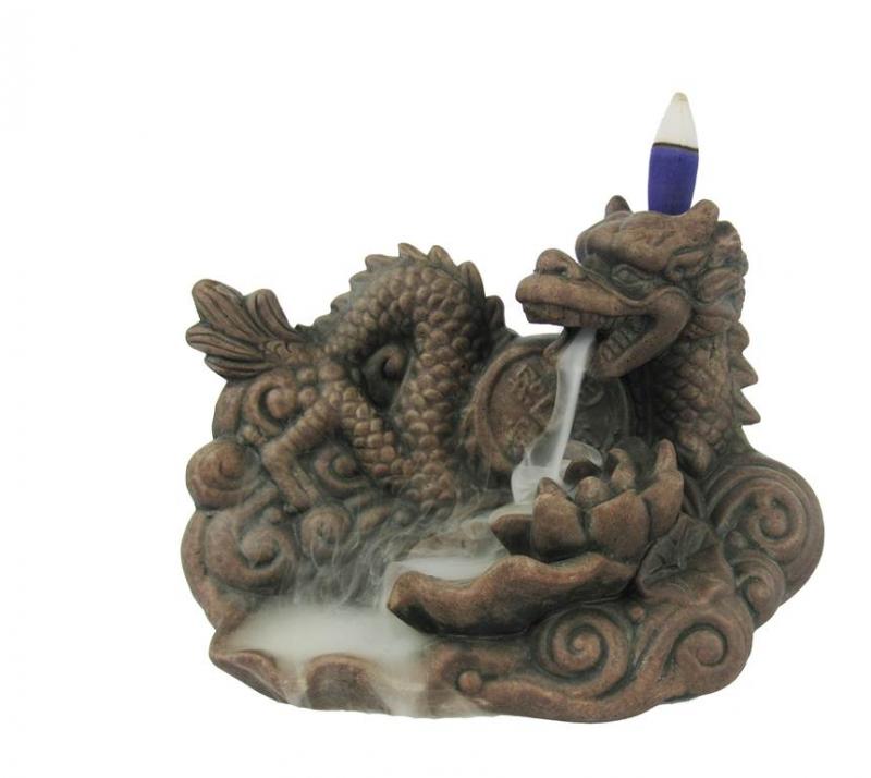 Cascata de Fumo Dragao Moeda 18cm