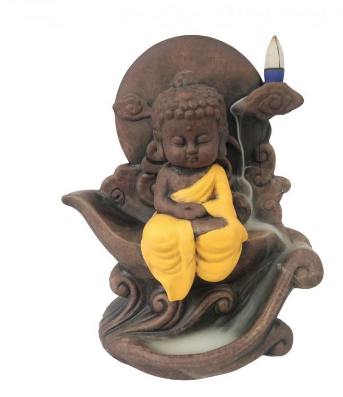 Cascata de Fumo Buda Lua 23cm