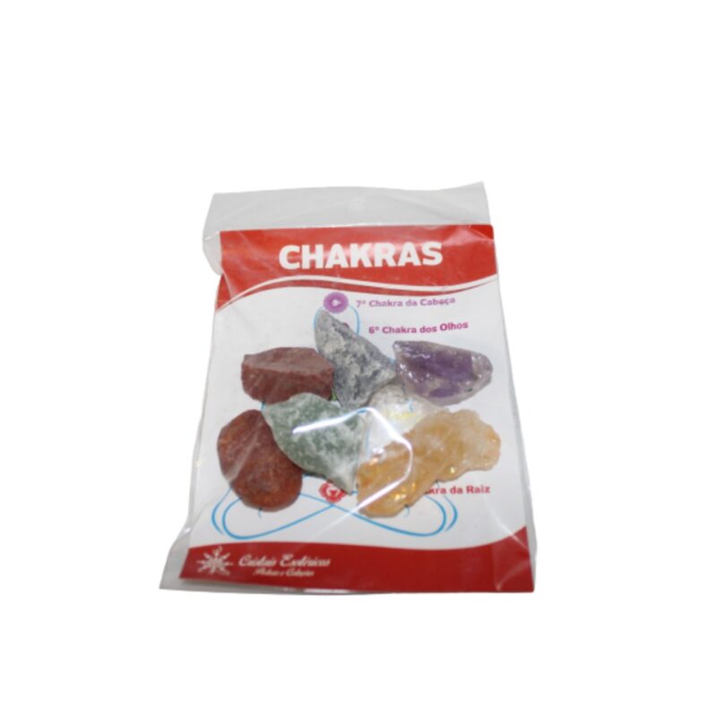 Kit 7 Chakras pedras em bruto (tam.M)