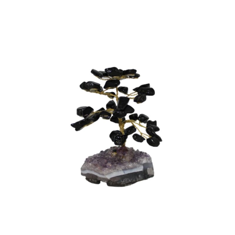Arvore de Onix com base de Ametista 12 cm