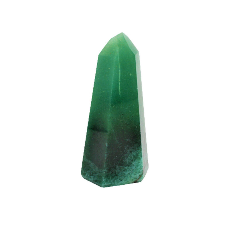 Ponta Quartzo Verde polido +-9cm - 100-150gr