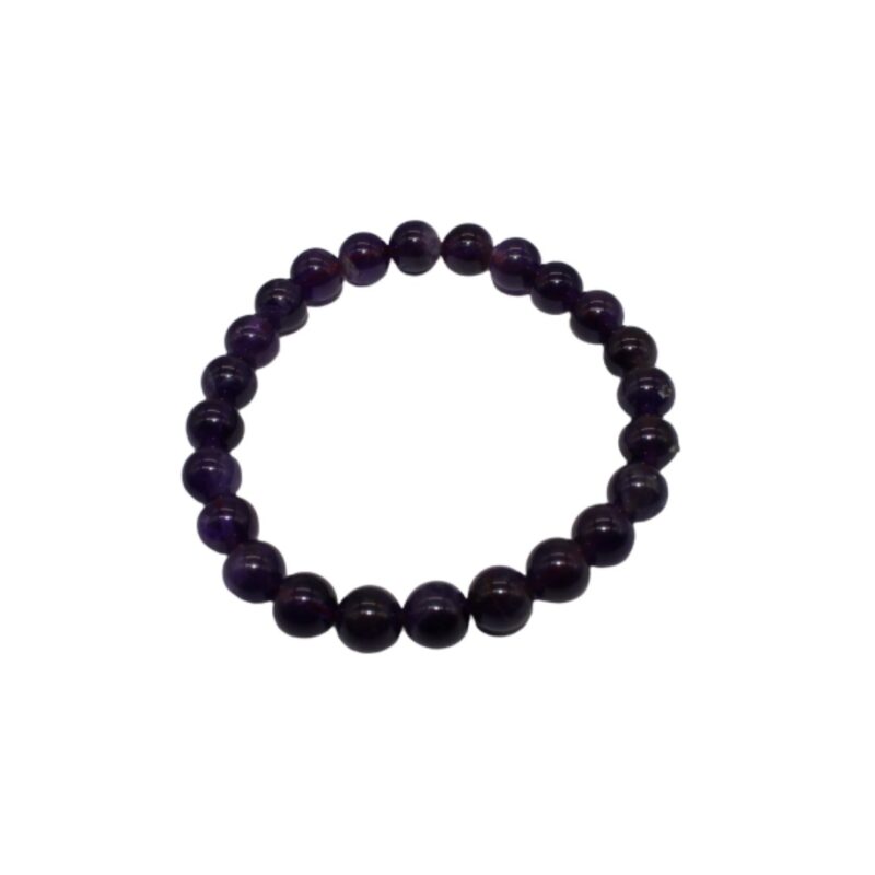 Pulseira Ametista bola 8mm