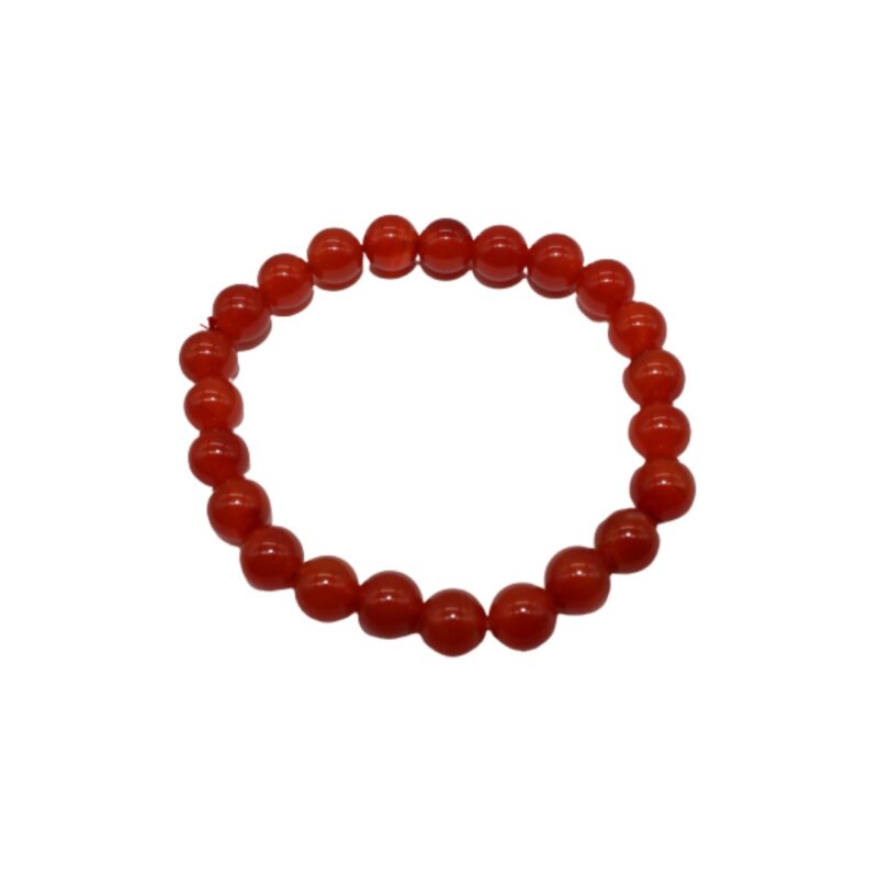 Pulseira Cornalina bola 8mm