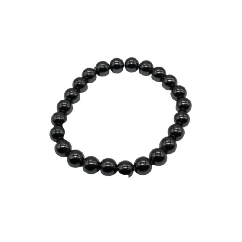 Pulseira Hematita bola 8mm