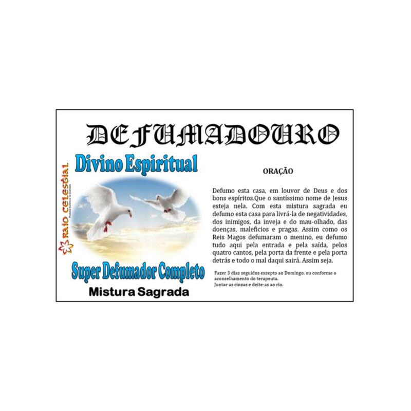 Defumador Ervas Divino Espiritual
