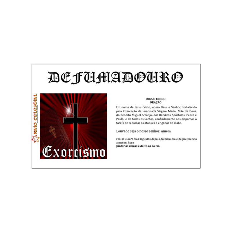 Defumador Ervas Exorcismo