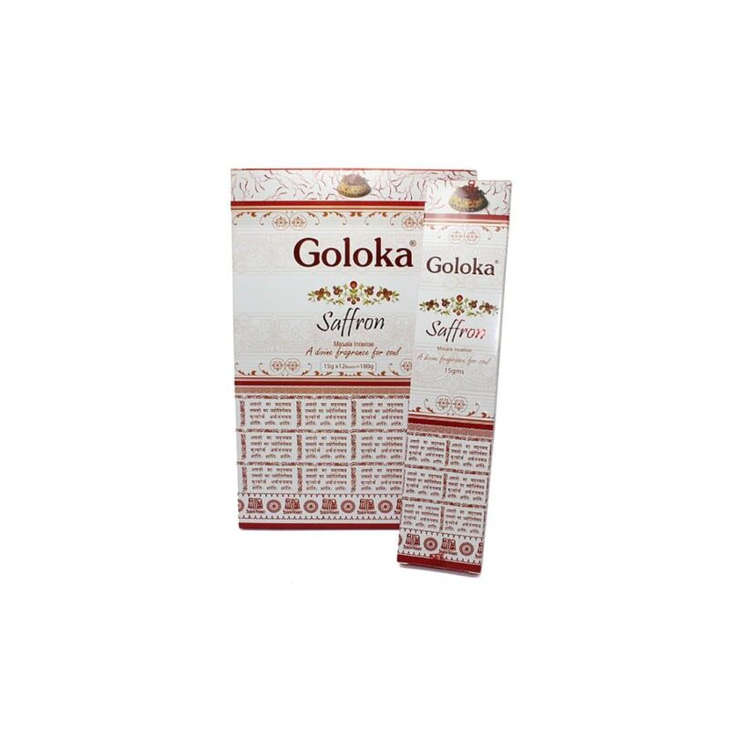 Incenso Goloka Saffron 15gr (12unid)