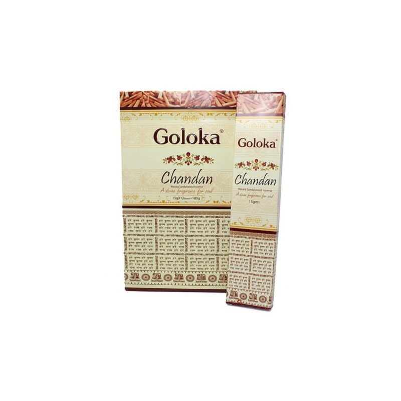 Incenso Goloka Chandan-Sandalo 15gr (12unid)