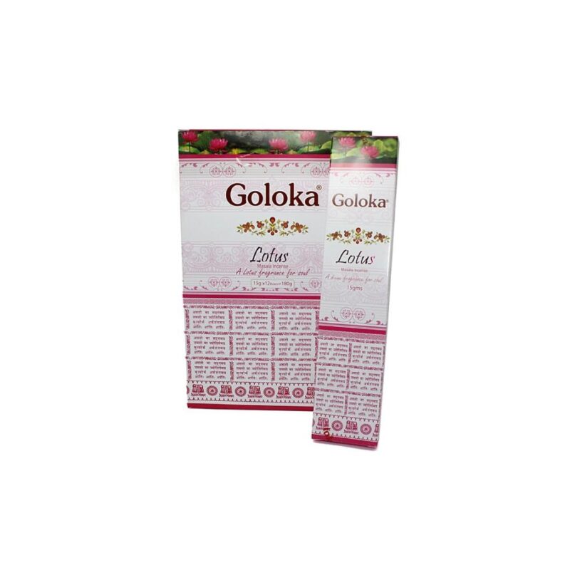 Incenso Goloka Lotus 15gr (12unid)