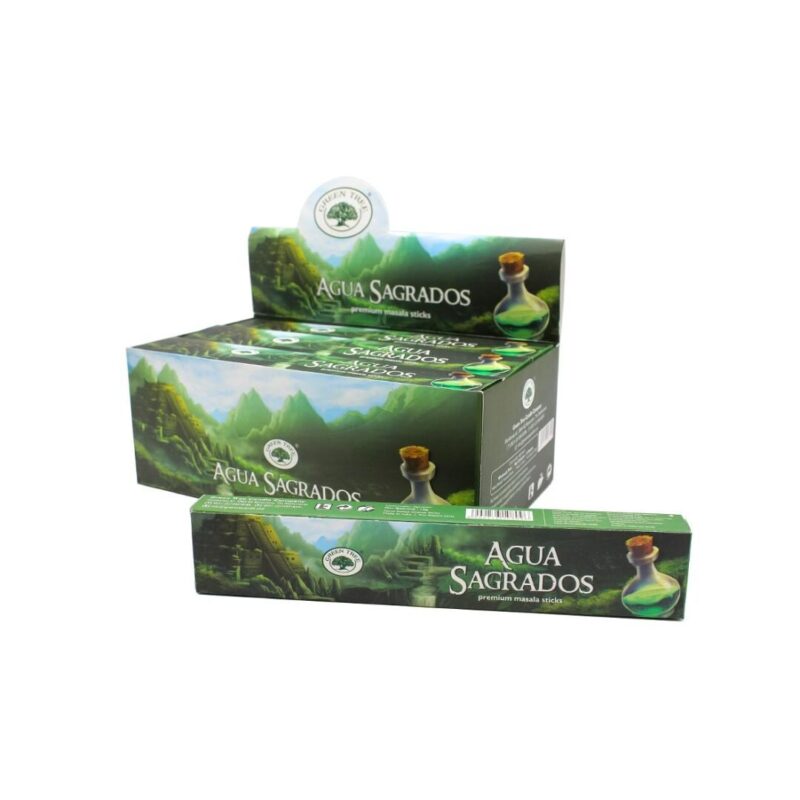 Incenso Green Tree Aguas Sagradas 15gr (12unid)