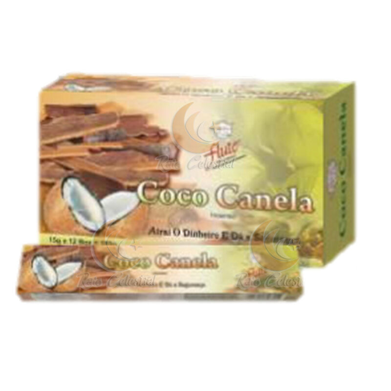 Incenso Flute Coco e Canela - 12 und