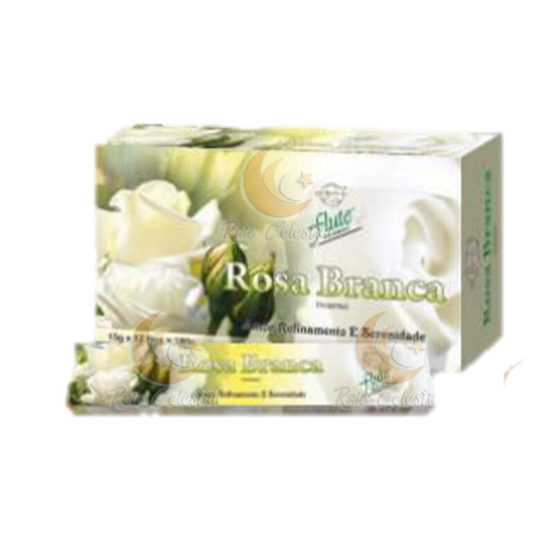 Incenso Flute Rosa Branca - 12 und