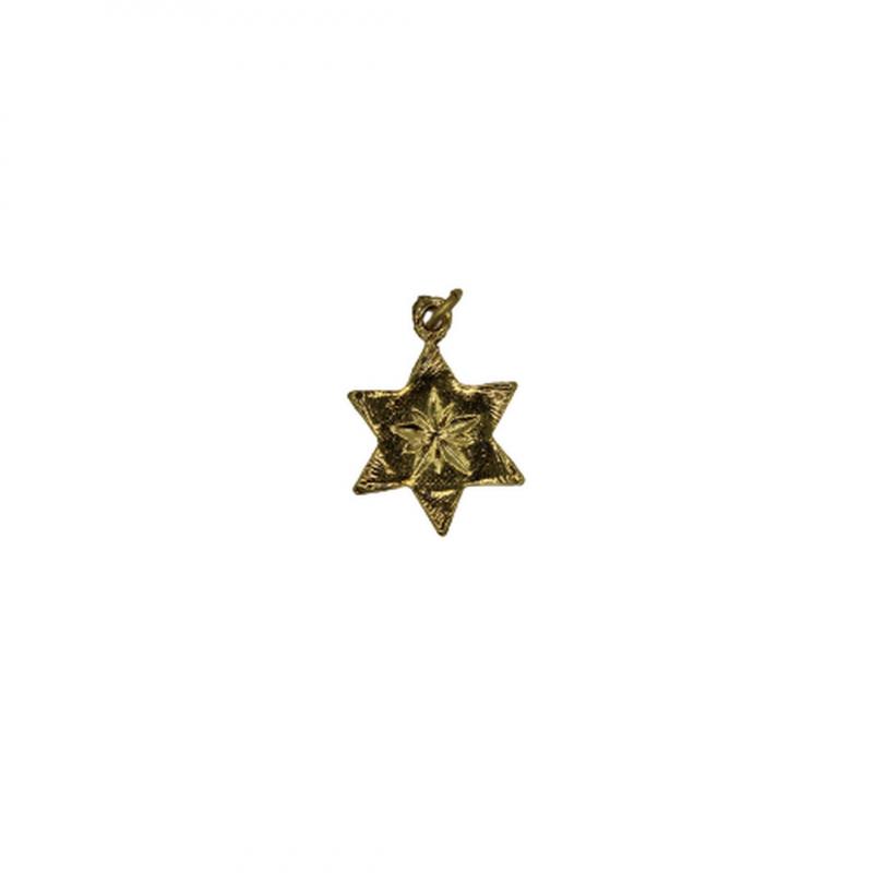 Estrela Dourada 6 Pontas 2,5cm