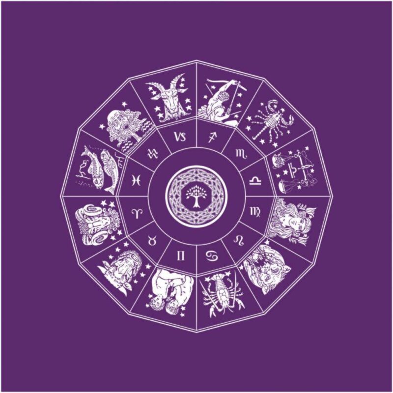 Toalha do Zodiaco Roxa
