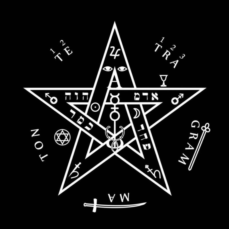 Toalha Tetragramaton preta