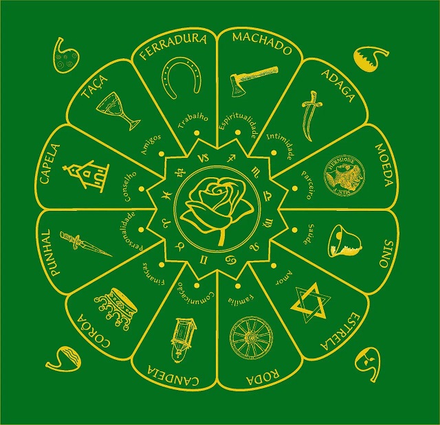 Toalha Cigana verde