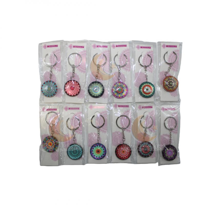 Porta Chaves Mandalas 4cm - 12 UND