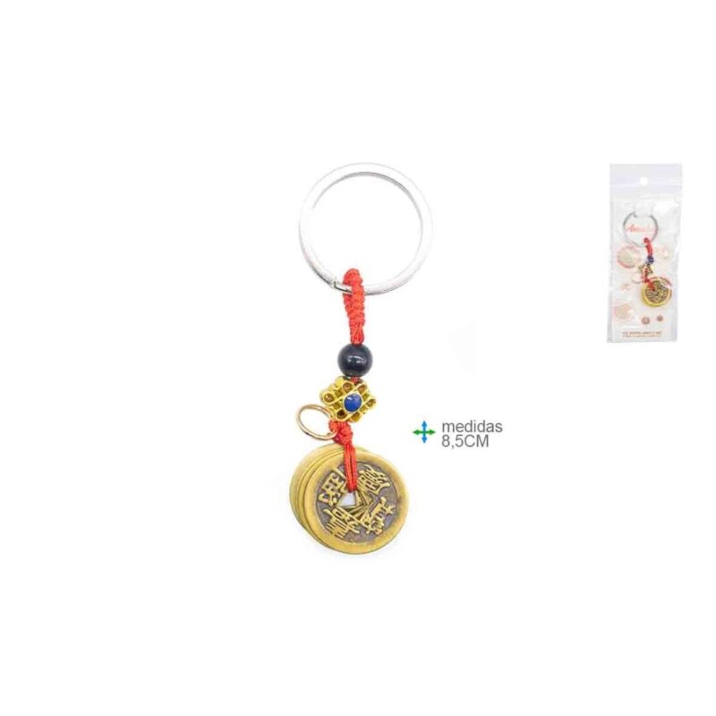 P. Chaves Feng Shui 5 moedas 8,5cm
