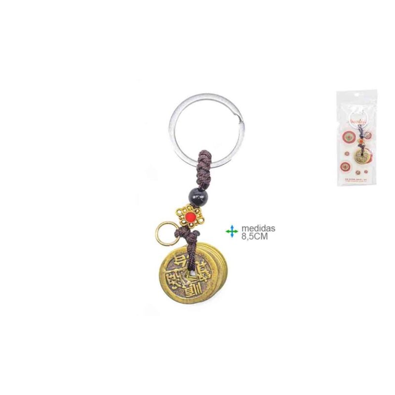 P. Chaves Feng Shui 5 moedas 8,5cm