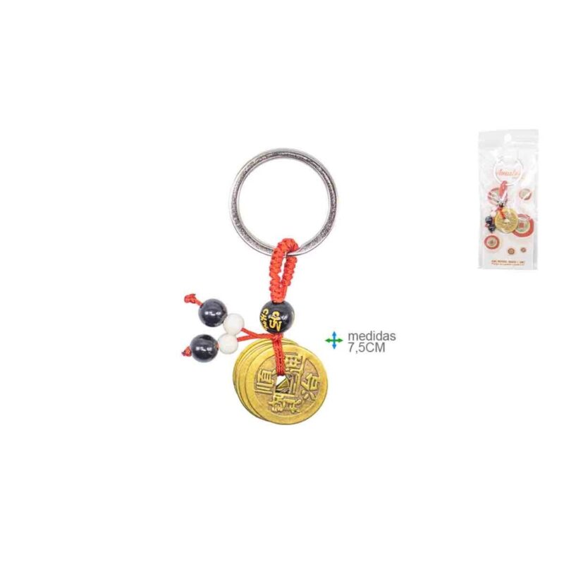 P. Chaves Feng Shui 5 moedas 7,5cm
