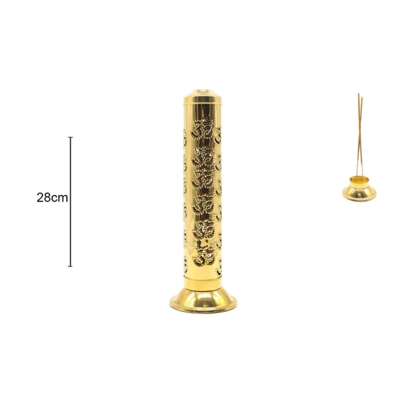 P.Incenso Torre Metal 28cm