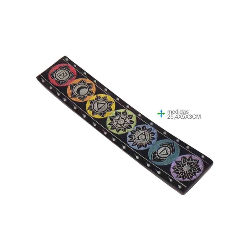 P.Incenso Pedra 7 Chackas 25,4x5x3cm (3un)