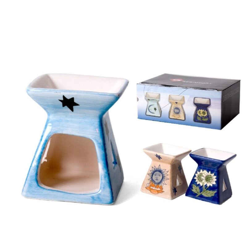 Queim. Ceramica Quadrado 12cm - 6 unid