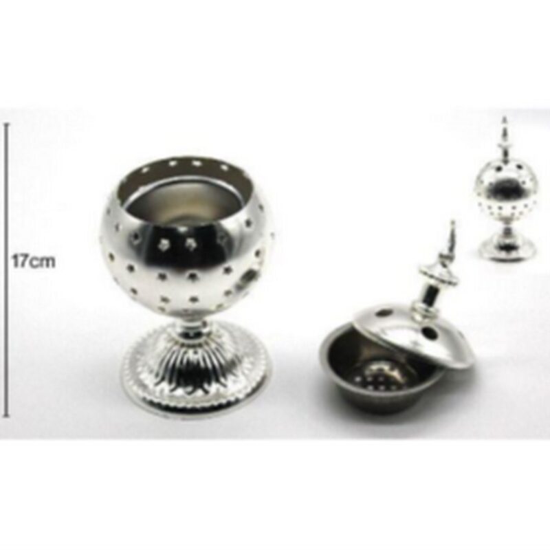 Queim. Inc. Metal Prateado 17 5x7 3