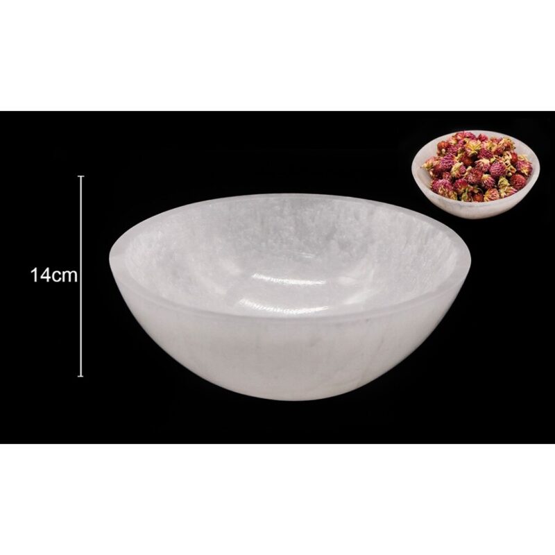 Taca Redonda Selenite 14cm