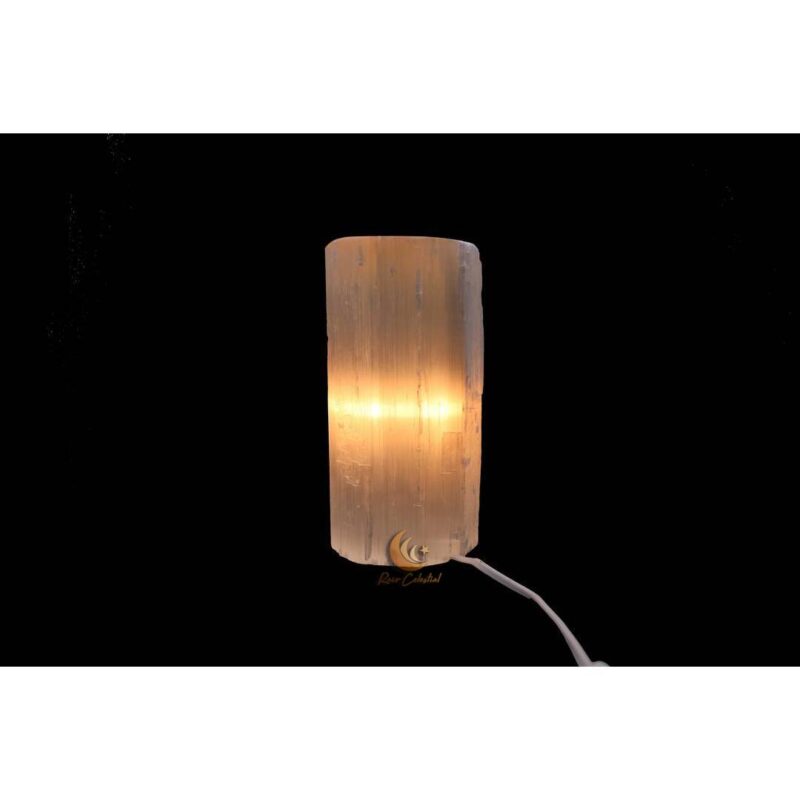 Candeeiro Selenite Cilindro 30cm