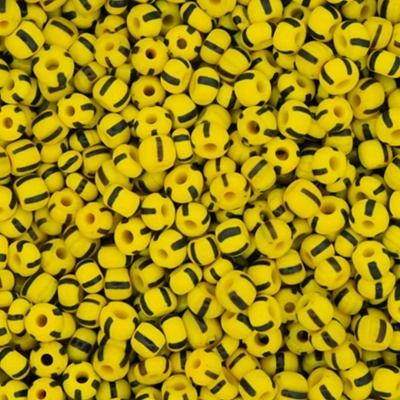 Missangao amarelo e preto 500gr