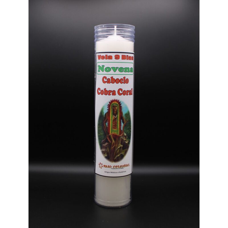 VELA 9 DIAS CABOCLO COBRA CORAL 23X55