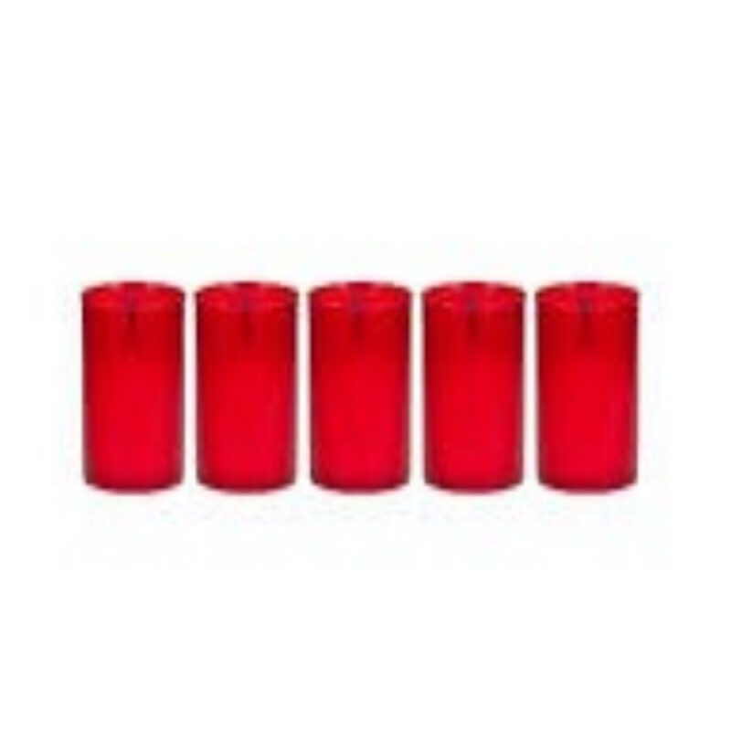 PACK 5 VELAS VERMELHO - CX 24 UNID