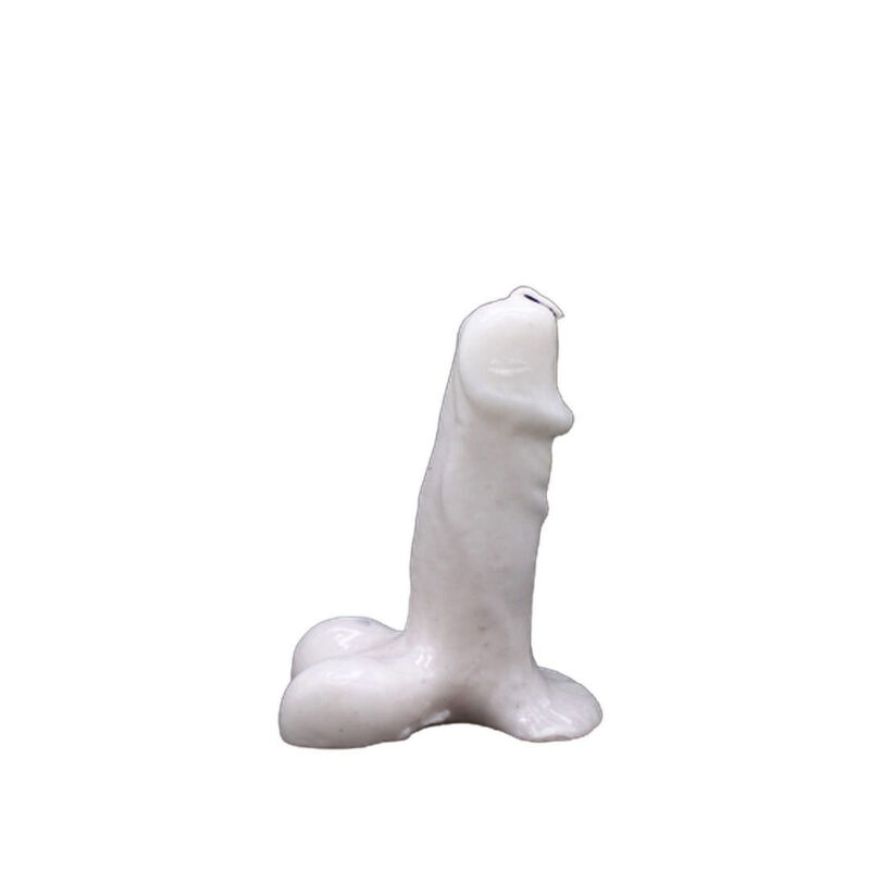 VELA FALO BRANCO 17CM