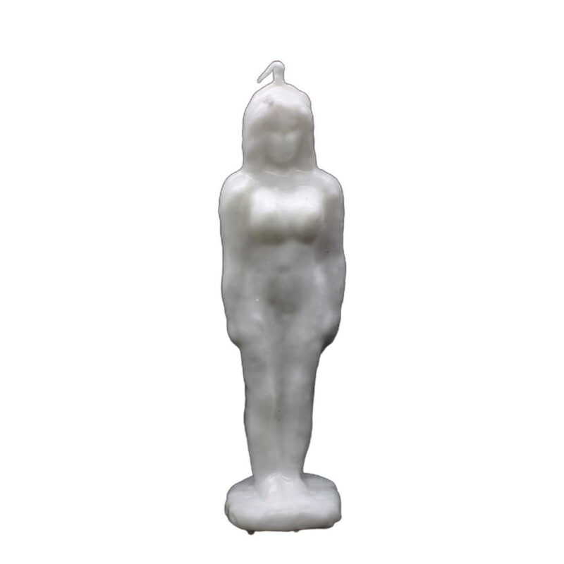 VELA MULHER BRANCO 22CM