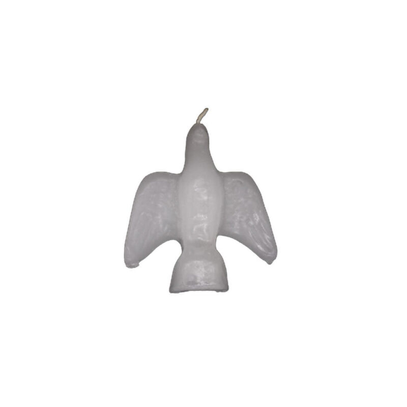 VELA POMBA BRANCA 10CM