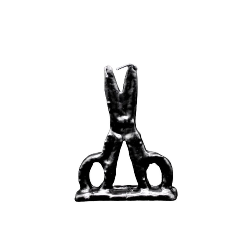 VELA TESOURA PRETO 20CM