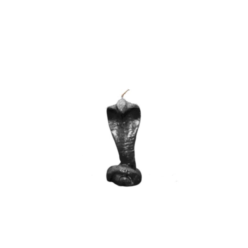 VELA VIBORA PRETO 15CM