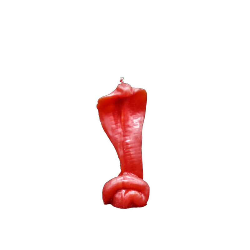 VELA VIBORA VERMELHO 15CM
