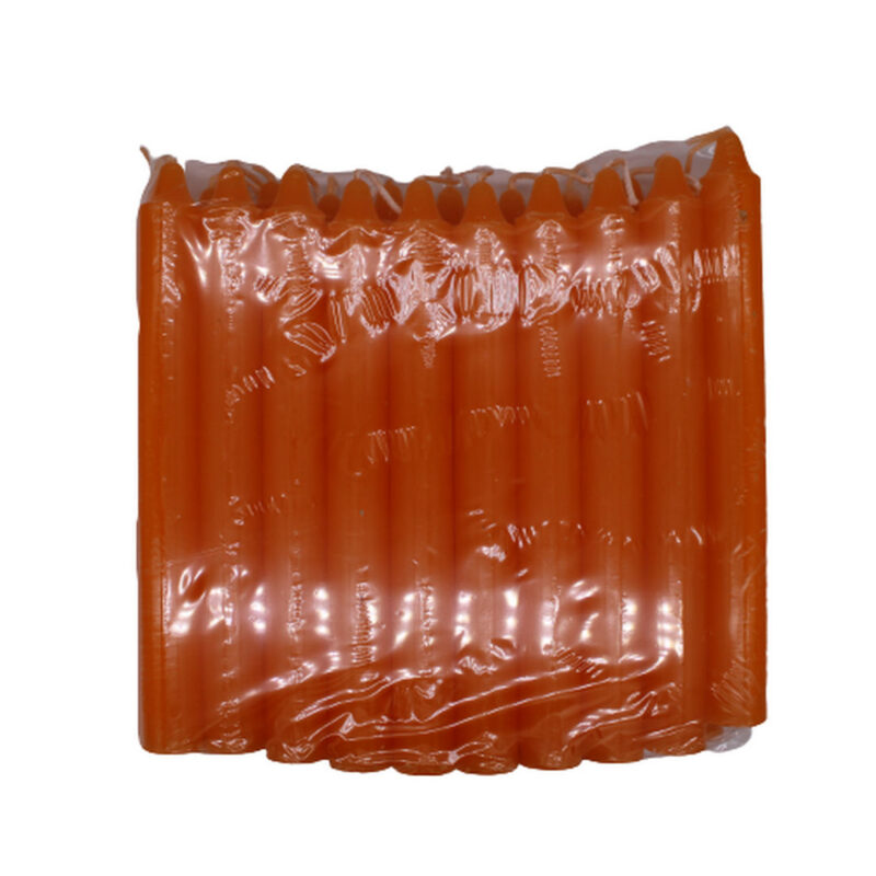 VELA LARANJA (16 UNID) 20X2CM