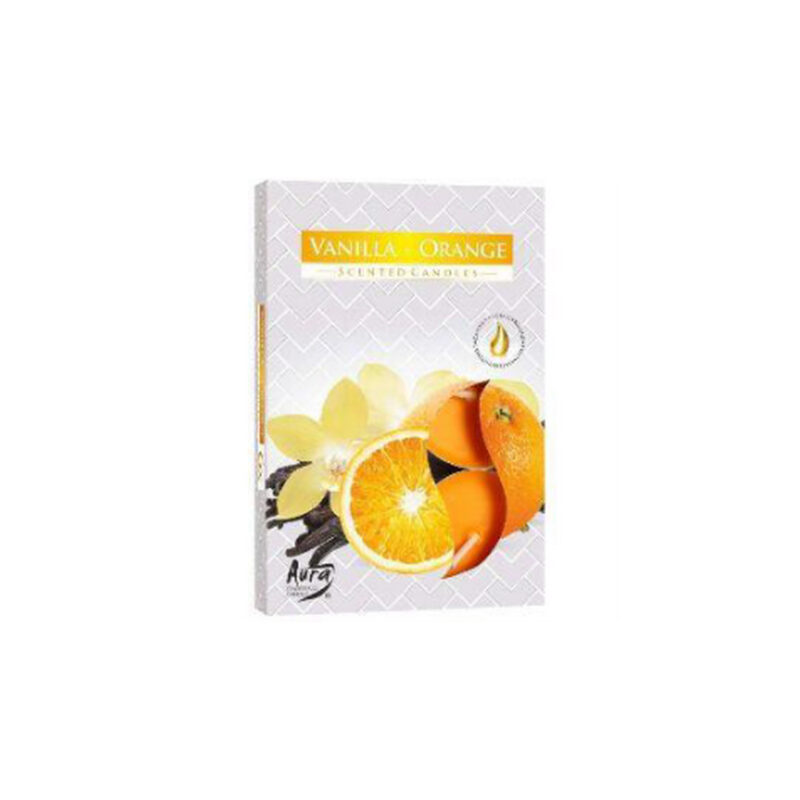 Vela T Light Baunilha e Laranja (cx 6 und)