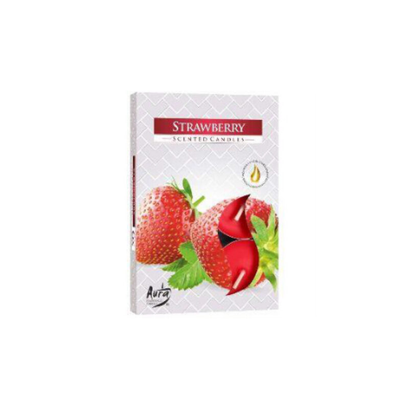 Vela T Light Morango (cx 6 und)