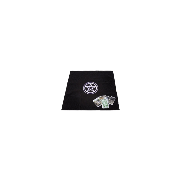 Toalha Tarot Pentagrama Veludo 80x80