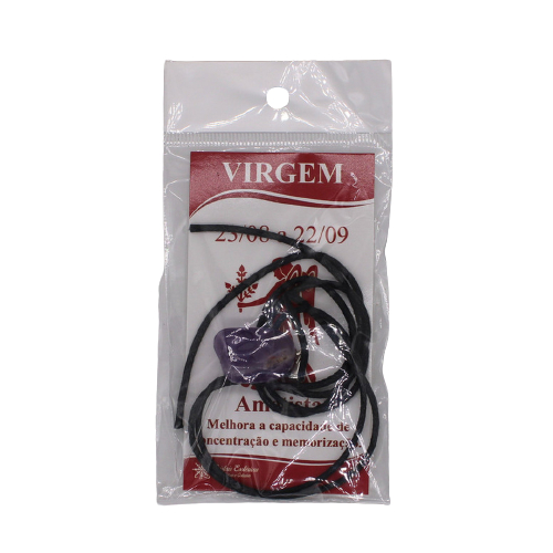 Pingente do Signo Virgem c- cordao
