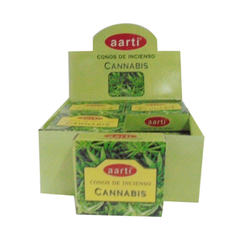 Incenso Aarti Cone Canabis - 12und