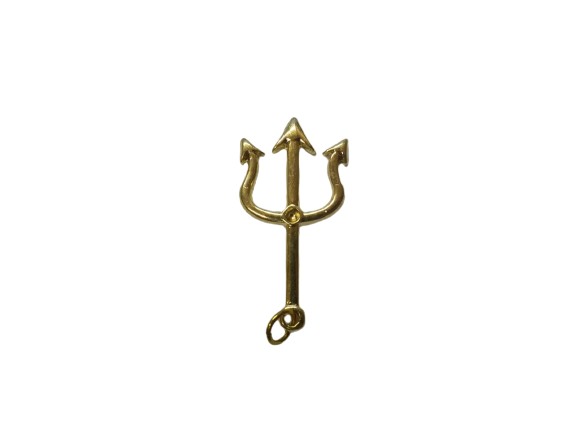 Tridente Pomba Gira Dourado 4cm