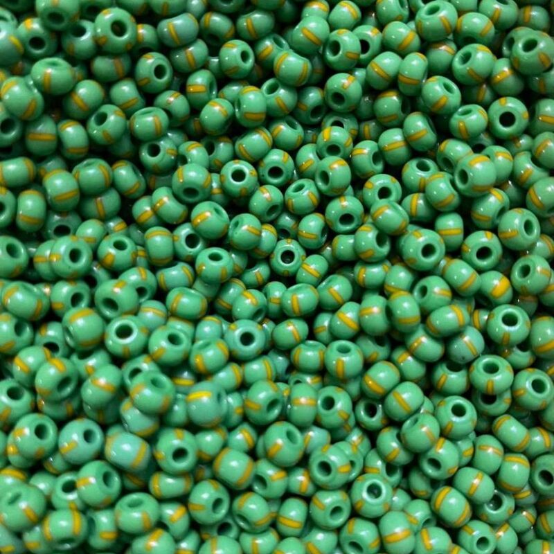 Missangao verde e laranja 500gr